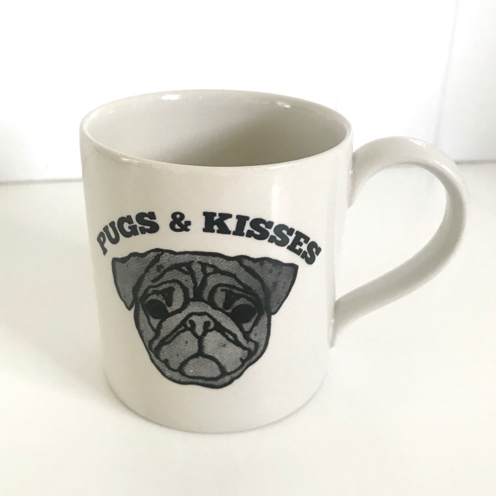 Royal Stafford pugs & kisses pug coffee mug cup